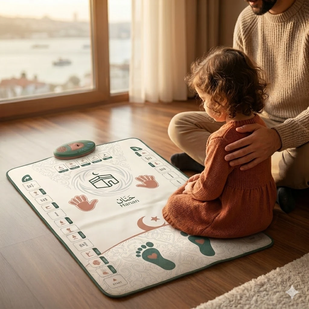 Hanan'ın çocuklar için etkileşimli seccadesi